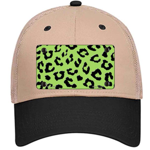 Lime Green Black Cheetah Wholesale Novelty License Plate Hat