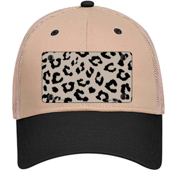 Tan Black Cheetah Wholesale Novelty License Plate Hat