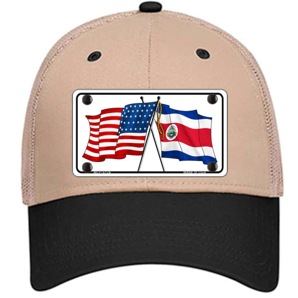 United States Costa Rica Crossed Flags Wholesale Novelty License Plate Hat Sign