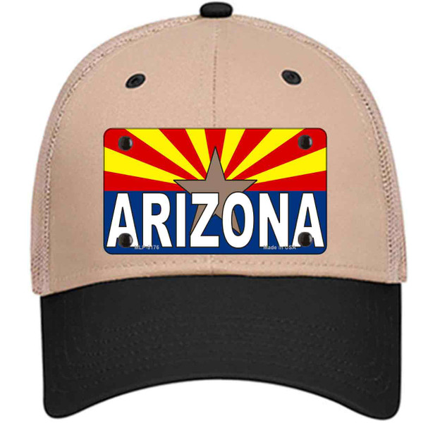 Arizona Flag White Arizona Wholesale Novelty License Plate Hat Sign