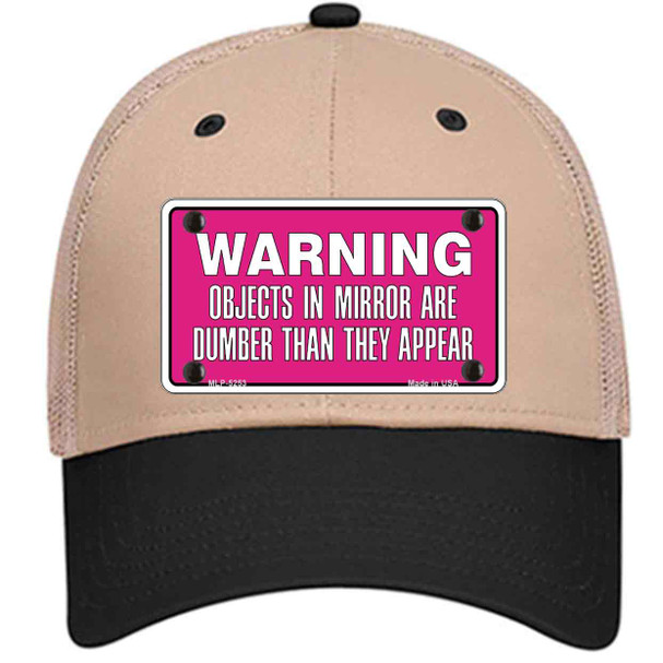 Objects In Mirror Pink Wholesale Novelty License Plate Hat