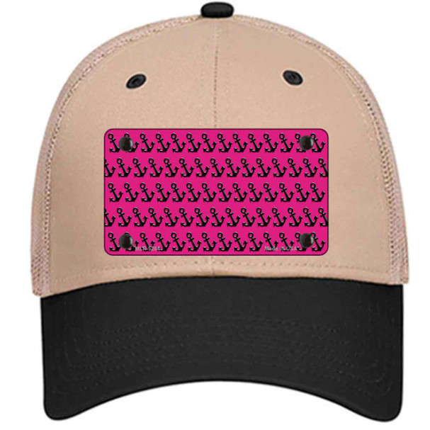 Pink Black Anchor Wholesale Novelty License Plate Hat