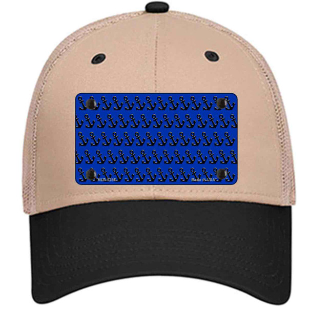 Blue Black Anchor Wholesale Novelty License Plate Hat