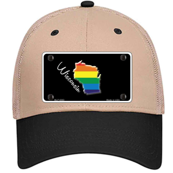 Wisconsin Rainbow Wholesale Novelty License Plate Hat