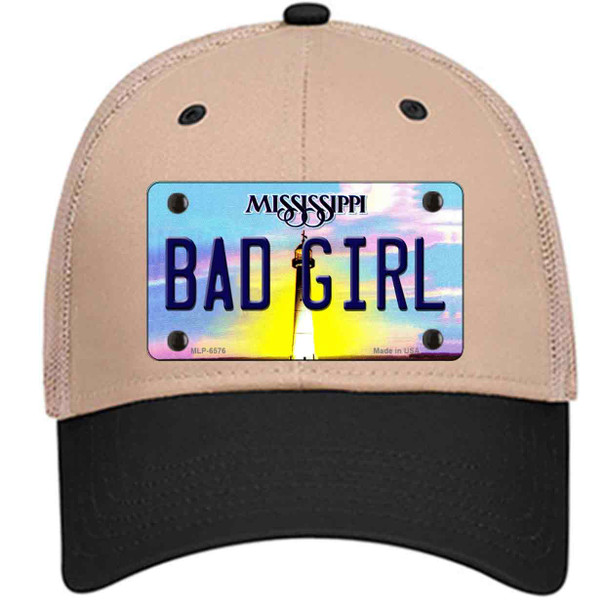 Bad Girl Mississippi Wholesale Novelty License Plate Hat