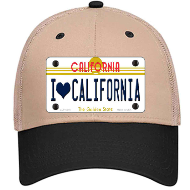 I Love California Wholesale Novelty License Plate Hat