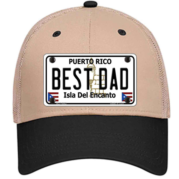 Best Dad Puerto Rico Wholesale Novelty License Plate Hat