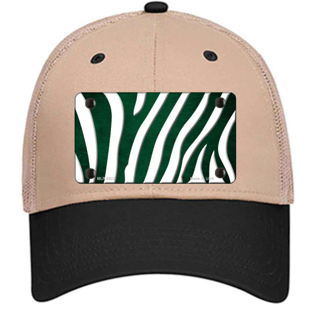 Green White Zebra Oil Rubbed Wholesale Novelty License Plate Hat