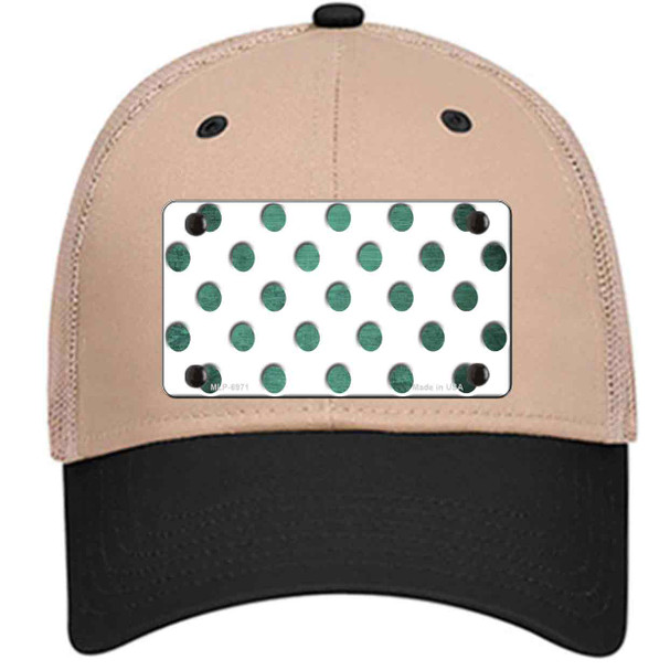 Mint White Dots Oil Rubbed Wholesale Novelty License Plate Hat