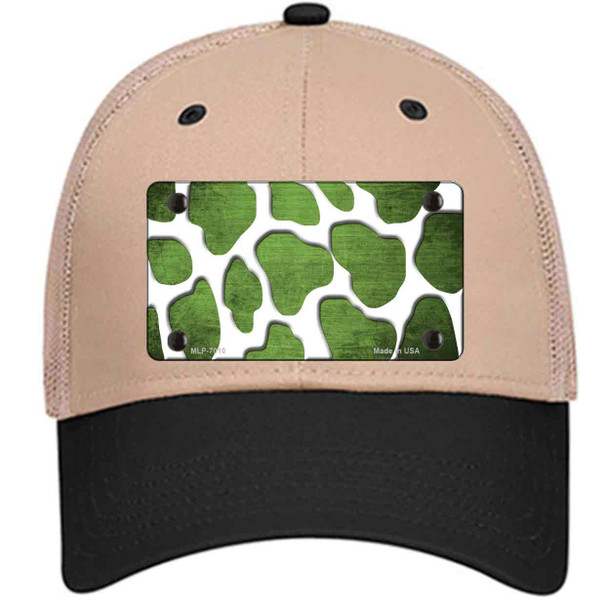 Lime Green White Giraffe Oil Rubbed Wholesale Novelty License Plate Hat