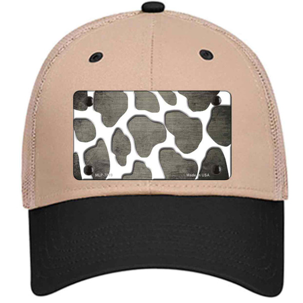 Tan White Giraffe Oil Rubbed Wholesale Novelty License Plate Hat