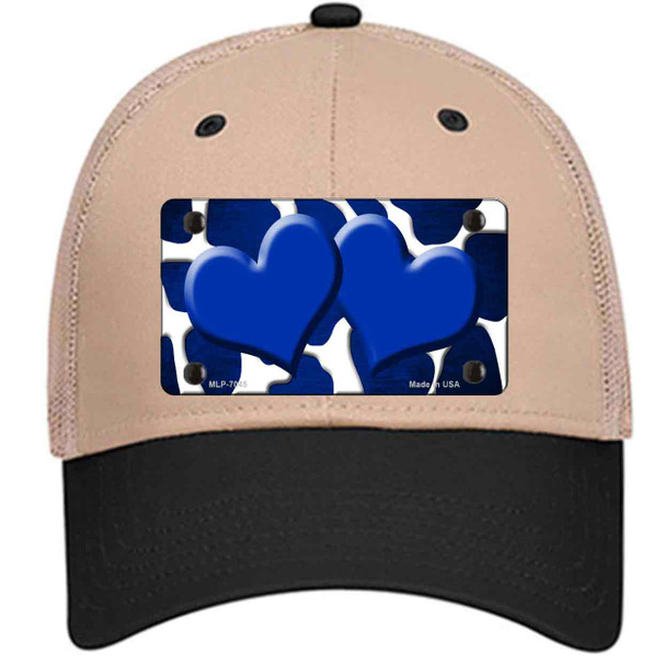 Blue White Hearts Giraffe Oil Rubbed Wholesale Novelty License Plate Hat