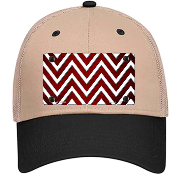 Red White Chevron Oil Rubbed Wholesale Novelty License Plate Hat