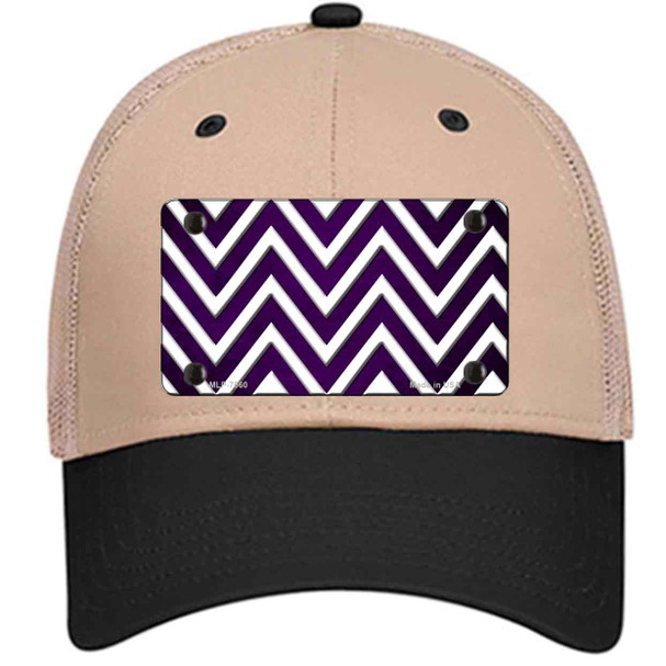 Purple White Chevron Oil Rubbed Wholesale Novelty License Plate Hat