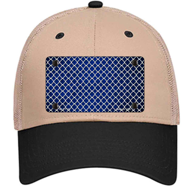Blue White Quatrefoil Oil Rubbed Wholesale Novelty License Plate Hat