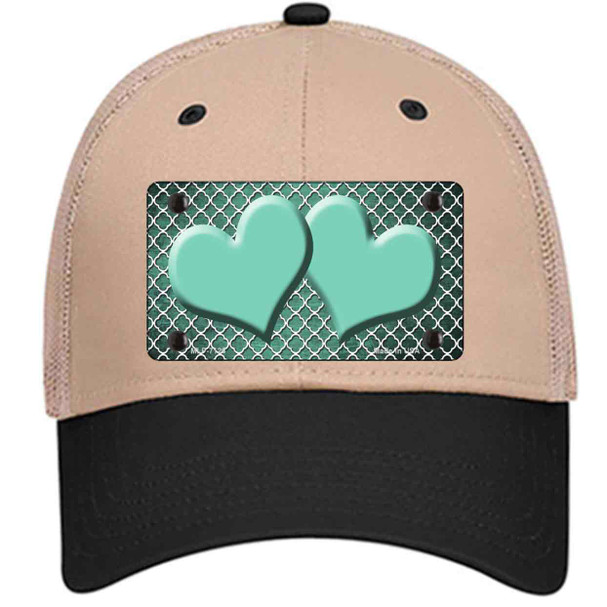 Mint White Quatrefoil Hearts Oil Rubbed Wholesale Novelty License Plate Hat
