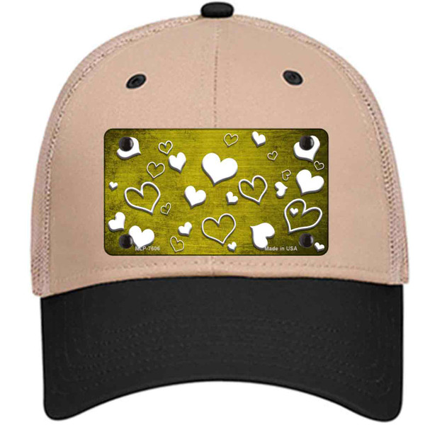 Yellow White Love Oil Rubbed Wholesale Novelty License Plate Hat