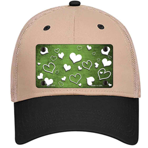 Lime Green White Love Oil Rubbed Wholesale Novelty License Plate Hat