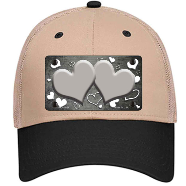 Gray White Love Hearts Oil Rubbed Wholesale Novelty License Plate Hat