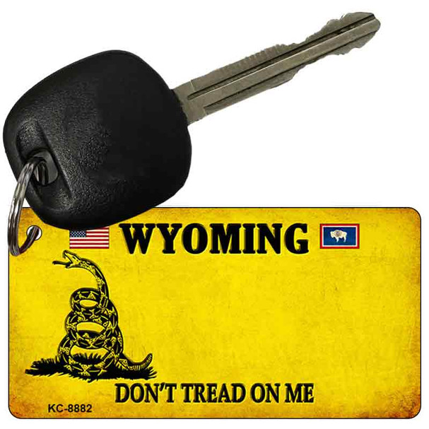 Wyoming Dont Tread On Me Wholesale Novelty Key Chain