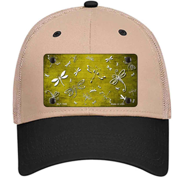 Yellow White Dragonfly Oil Rubbed Wholesale Novelty License Plate Hat