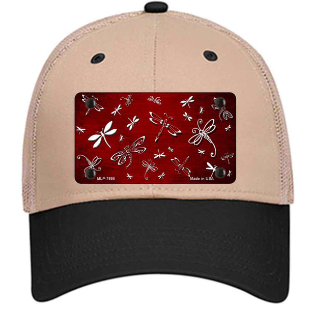 Red White Dragonfly Oil Rubbed Wholesale Novelty License Plate Hat