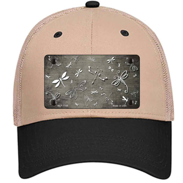 Tan White Dragonfly Oil Rubbed Wholesale Novelty License Plate Hat