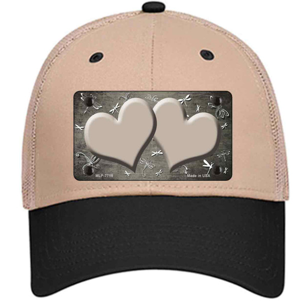 Tan White Dragonfly Hearts Oil Rubbed Wholesale Novelty License Plate Hat