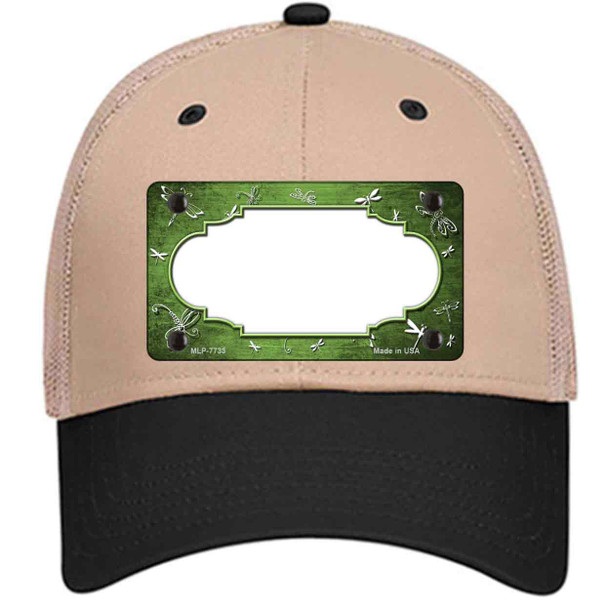 Lime Green White Dragonfly Scallop Oil Rubbed Wholesale Novelty License Plate Hat