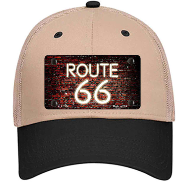 Route 66 Neon Brick Wholesale Novelty License Plate Hat