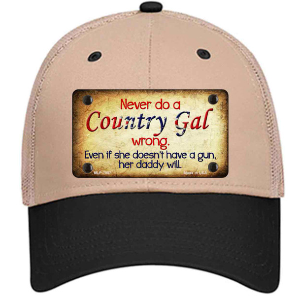 Country Gal Wrong Wholesale Novelty License Plate Hat