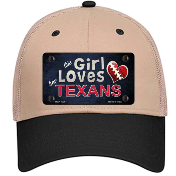 This Girl Loves Her Texans Wholesale Novelty License Plate Hat
