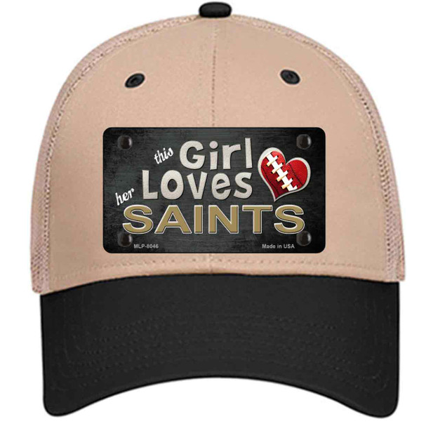 This Girl Loves Her Saints Wholesale Novelty License Plate Hat