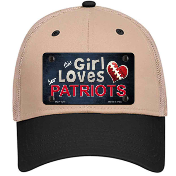 This Girl Loves Her Patriots Wholesale Novelty License Plate Hat