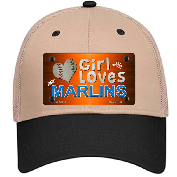 This Girl Loves Her Marlins Wholesale Novelty License Plate Hat