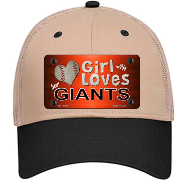 This Girl Loves Her Giants Baseball Wholesale Novelty License Plate Hat