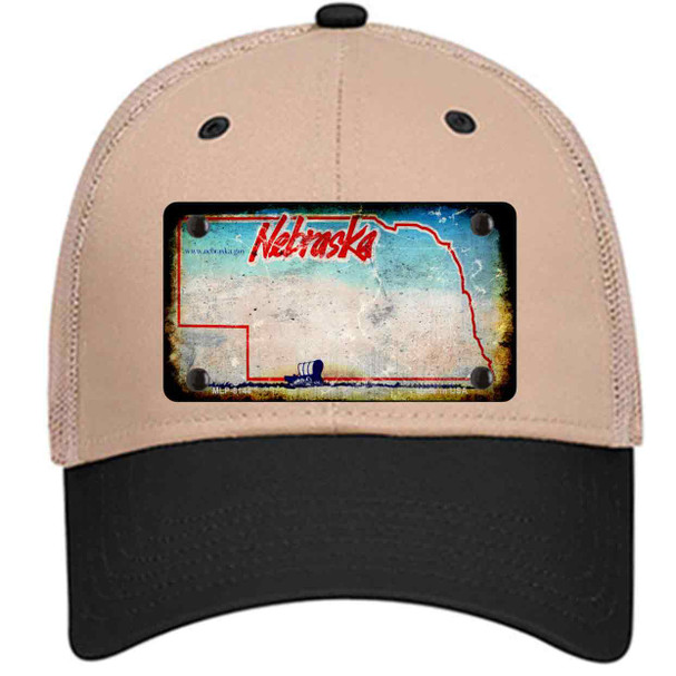 Nebraska Rusty Blank Wholesale Novelty License Plate Hat
