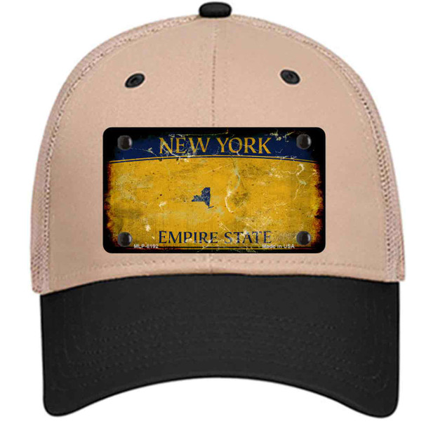 New York Yellow Rusty Blank Wholesale Novelty License Plate Hat