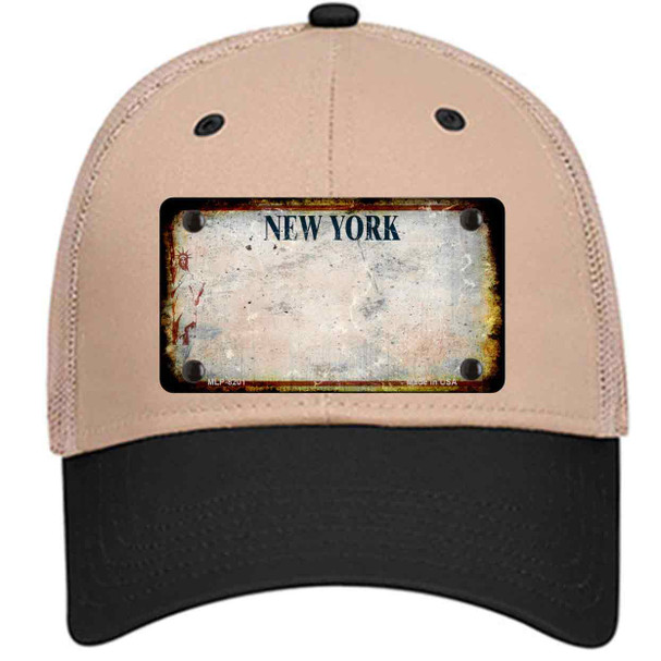 New York White Rusty Blank Wholesale Novelty License Plate Hat