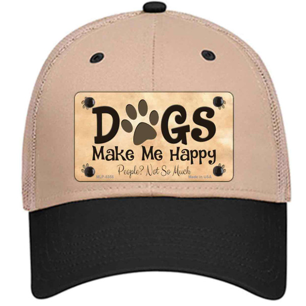 Dogs Make Me Happy Wholesale Novelty License Plate Hat