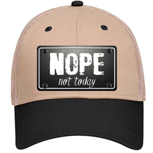 Nope Not Today Wholesale Novelty License Plate Hat