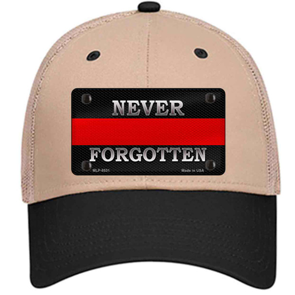 Never Forgotten Thin Red Line Wholesale Novelty License Plate Hat