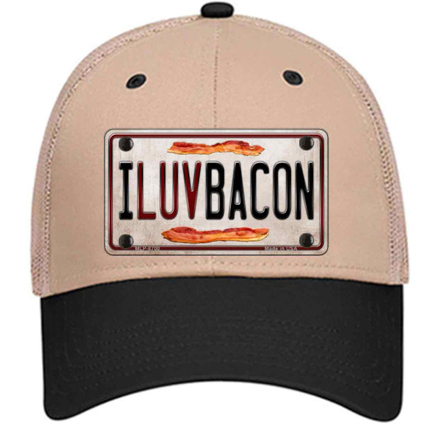 I Luv Bacon Wholesale Novelty License Plate Hat