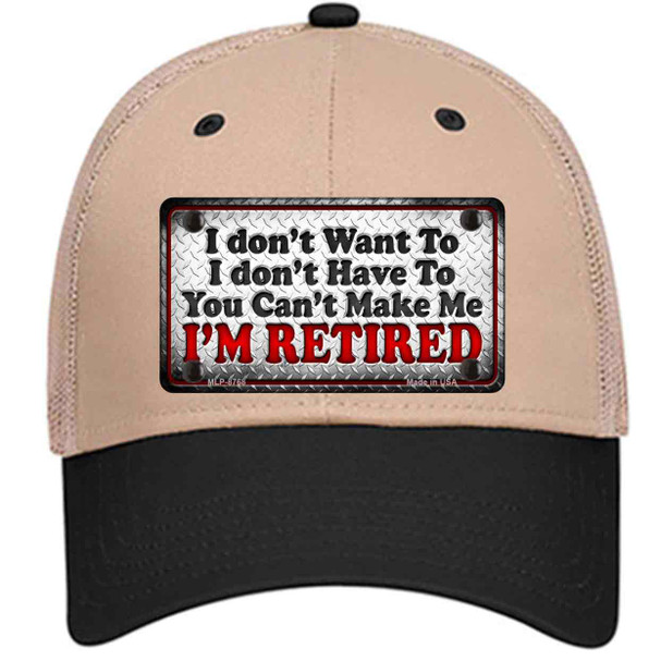You Cant Make Me Wholesale Novelty License Plate Hat