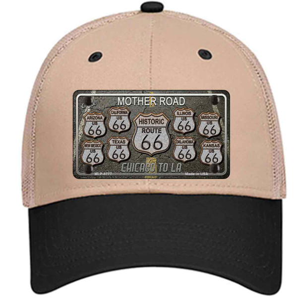 Route 66 Black Top Wholesale Novelty License Plate Hat