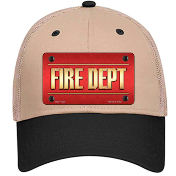 Fire Dept Wholesale Novelty License Plate Hat