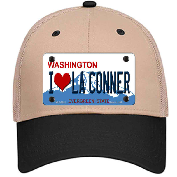 I Love La Conner Washington Wholesale Novelty License Plate Hat