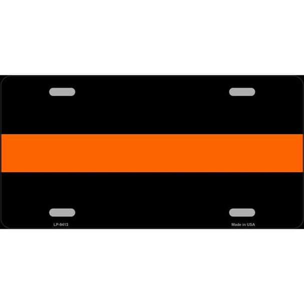 Thin Orange Line Novelty Wholesale Metal License Plate