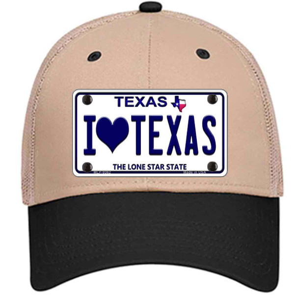 I Love Texas Wholesale Novelty License Plate Hat