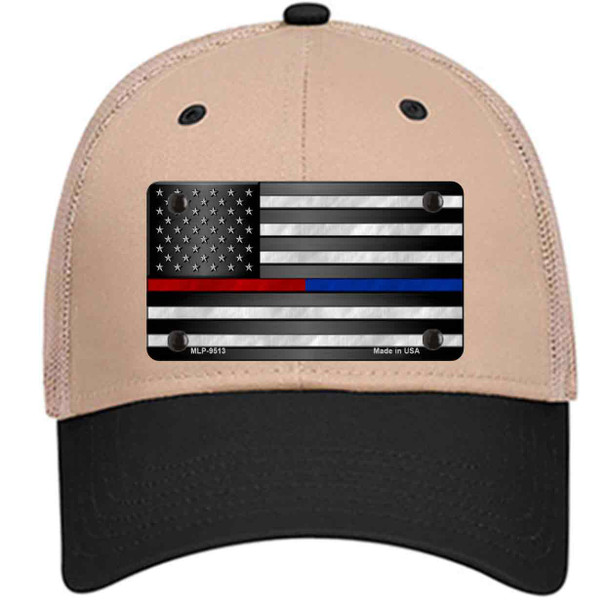 American Flag Police / Fire Wholesale Novelty License Plate Hat